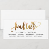 Black Gold Lovely Script Typography Wedding (Voorkant / Achterkant)