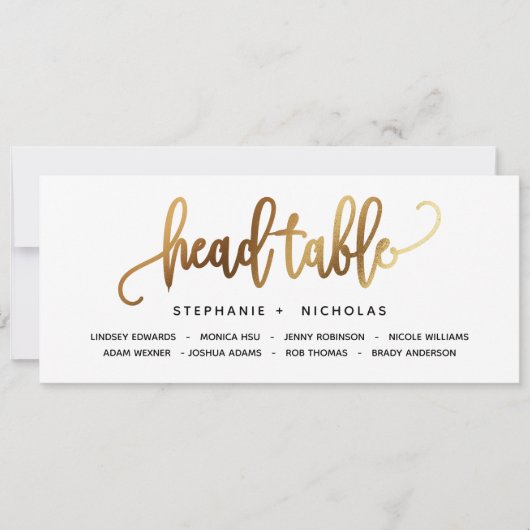 Black Gold Lovely Script Typography Wedding (Voorkant)