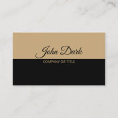 Black & Gold Luxe Vastgoedmakelaar Visitekaartje (Achterkant)