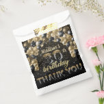 Black Gold Luxury 30th Birthday - persoonlijk Bedankzakje<br><div class="desc">Luxe Birthday Black Gold ballon Glitter-ontwerp. Overeenkomende producten zijn te vinden in het Luxury Black Gold Balloon Adult Birthday collectie.</div>