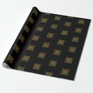 Black Gold Luxury Birthday Gift Wrap Luxureus Cadeaupapier