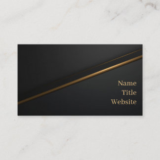 Black Gold Luxury Business Card Visitekaartje