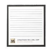 Black Gold Luxury led Notitieblok (Voorkant)