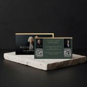 Black Gold Luxury Real Estate Agent Photo Luxe Visitekaartje