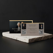 Black Gold Luxury Real Estate Agent Photo Luxe Visitekaartje