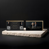 Black Gold Luxury Real Estate Agent Photo Luxe Visitekaartje