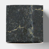 Black Gold Marble Art Deco Wedding Bedankdoosjes (Bovenkant)