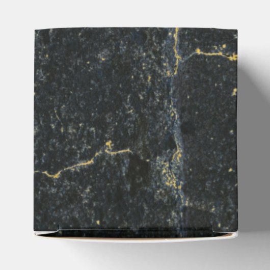 Black Gold Marble Art Deco Wedding Bedankdoosjes (Bovenkant)