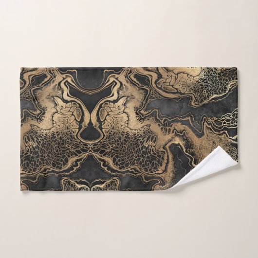 Black Gold Marble  Bad Handdoek (Handdoek)