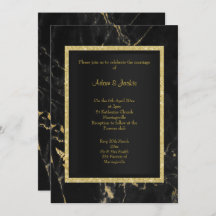 Black Gold Marble ELEGANT WEDDING