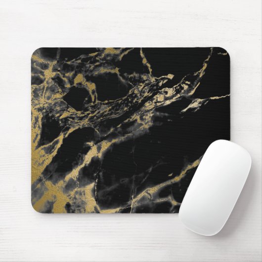 Black Gold Marble-Muismat Muismat (Met muis)