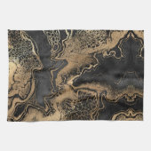 Black Gold Marble Theedoek (Horizontaal)