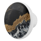 Black Gold Marmer Keramische Knop (Rechts)