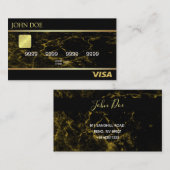 Black Gold Marmer Visitekaartje (Voorkant / Achterkant)