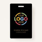 Black Gold-medewerker met aangepaste zakelijke Log Badge (Achterkant)