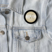 Black Gold Medical Stethoscoop hartslag Ronde Button 5,7 Cm (In situ)