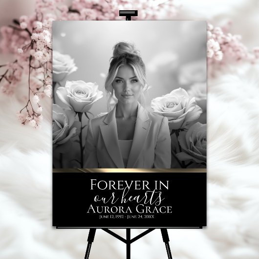 Black Gold Memorial Poster grijswaarden