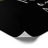 Black Gold Memorial Poster grijswaarden (Hoek)