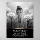 Black Gold Memorial Poster grijswaarden (Voorkant)