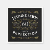 Black Gold  met perfecte verjaardag Servet (Voorkant)