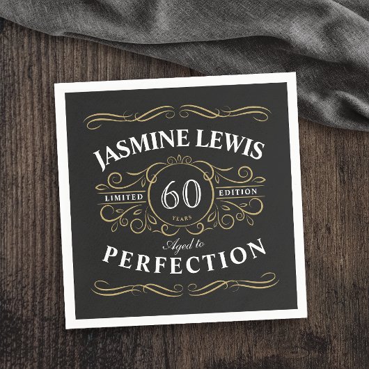 Black Gold  met perfecte verjaardag Servet