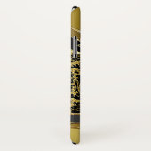 Black & Gold Metallic look Floral Damaskers Case-Mate iPhone Case (Achterkant / rechts)