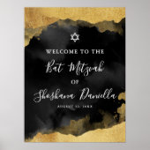 Black Gold Mitswa Welkomstbord Poster (Voorkant)
