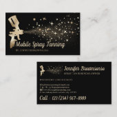 Black Gold Mobile Body Paint Tan Spray Visitekaartje (Voorkant / Achterkant)