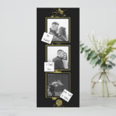Black Gold Modern artistieke fotostrip Kaart (Staand voorkant)