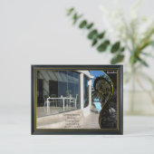 Black Gold Modern Geometric Abstract Briefkaart (Staand voorkant)