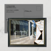 Black Gold Modern Geometric Abstract Briefkaart (Voorkant / Achterkant)