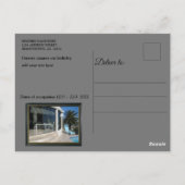 Black Gold Modern Geometric Abstract Briefkaart (Achterkant)