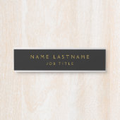 Black Gold Modern legant Professional Classy Deurbordje (Voorkant)