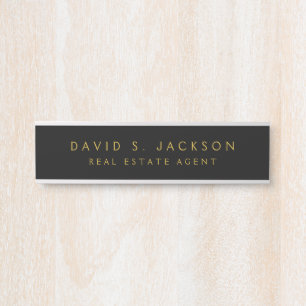 Black Gold Modern legant Professional Classy Deurbordje