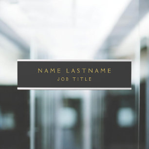 Black Gold Modern legant Professional Classy Deurbordje