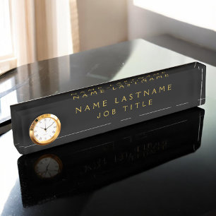 Black Gold Modern legant Professional Classy Naambordje