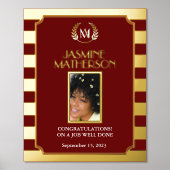 Black Gold Modern Photo is goed uitgevoerd Folie Afdrukken (Voorkant)