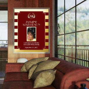 Black Gold Modern Photo is goed uitgevoerd Folie Afdrukken