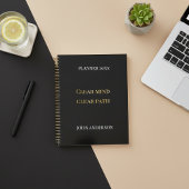 Black & Gold Modern Productivity  Planner