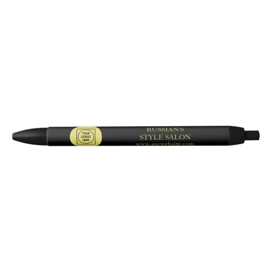 Black Gold Modern Professional Branding pen (Voorkant)