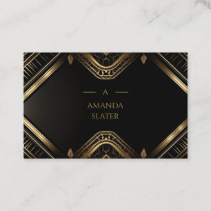 Black Gold   Moderne dure legant Visitekaartje