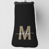 Black Gold Monogram Golfheadcover (Draai 90)