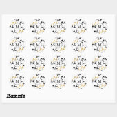 Black & Gold Monogram Love Stickers (Vel)