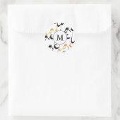 Black & Gold Monogram Love Stickers (Tas)