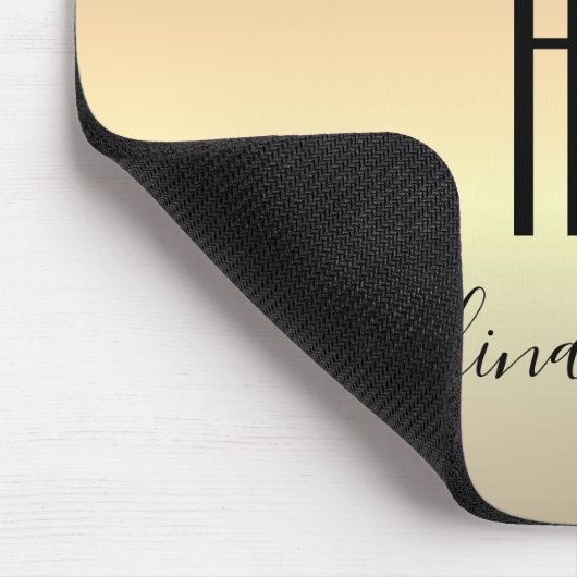 Black Gold Monogram Muismat (Hoek)