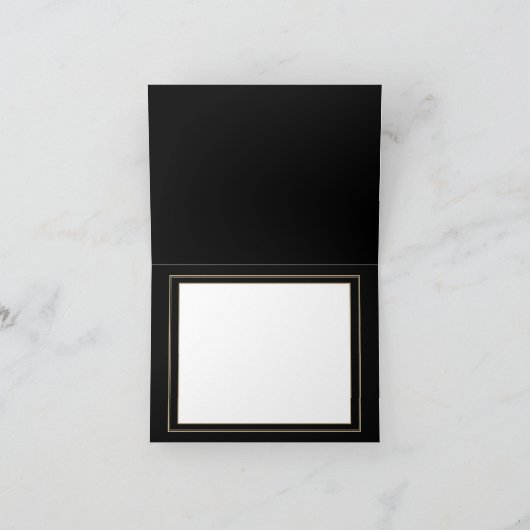 Black Gold Music Note Kaart (Binnen)