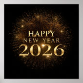 black gold new year poster 2026 (Voorkant)