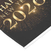 black gold new year Table Runner Korte Tafelloper (Hoek)