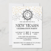 Black Gold New Year's Celebration Party Kaart (Voorkant)