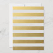 Black Gold New Year's Celebration Party Kaart (Achterkant)